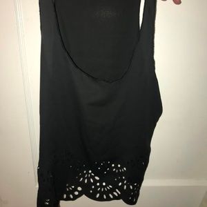 Black Cutout Tank